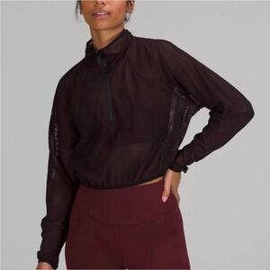 Lululemon Reversible Mesh 1/2 Zip Jacket Size 12